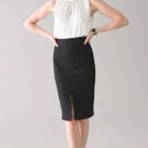 White House Black Market pencil skirt with side over knee size 4